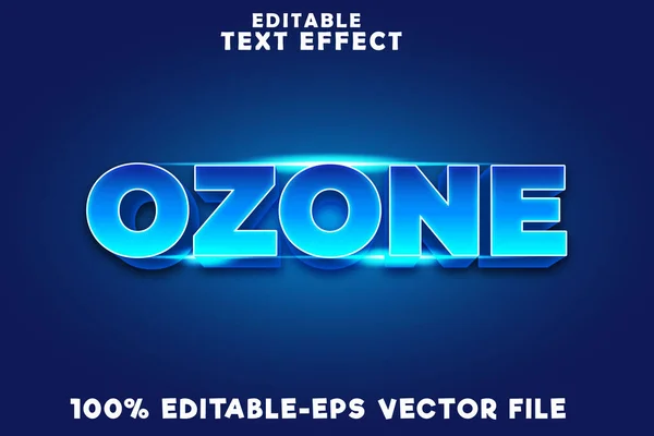 Yeni modern tarzda düzenlenebilir metin efekti ozonu