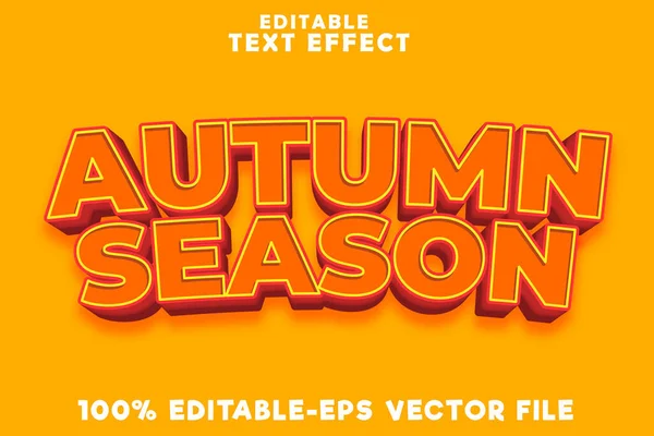 stock vector Editable text effect autumn season with new modern style