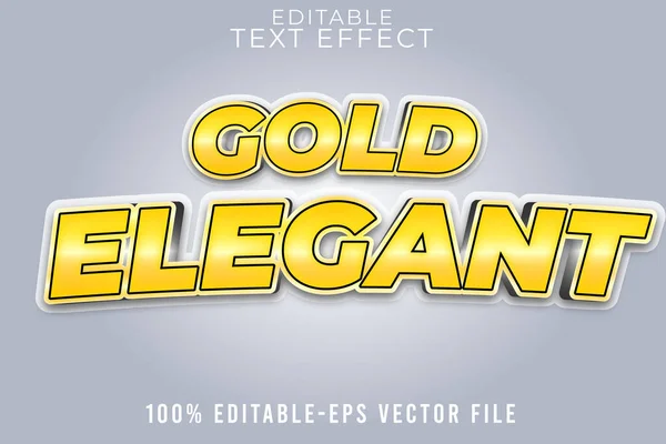 stock vector EDITABLE TEXT EFFECT GOLD WITH ELEGANT STYLE