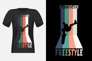 Kaykay Vintage Retro Tişört Tasarımı