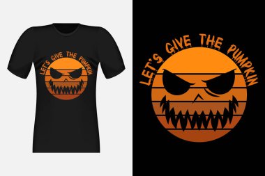 Hadi Balkabağı Vintage Retro Tişört Tasarımı Yapalım