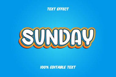 Sunday Editable Text Effect