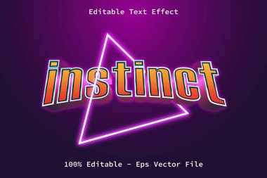 Modern Biçim Düzenlenebilir Metin Efektiyle İçgüdü