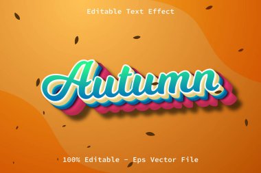 Sonbahar Modern Pop Biçimi Düzenlenebilir Metin Efekti