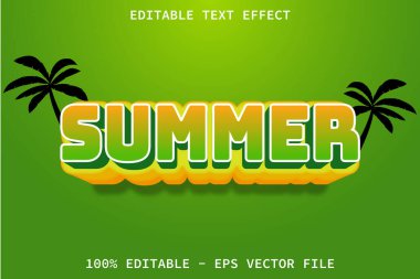 Çizgi film Kabartma Biçimi Düzenlenebilir Metin Efekti ile Yaz