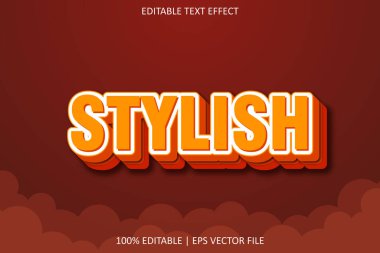 Modern Biçim Düzenlenebilir Metin Efekti ile Tarz