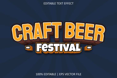 Modern Biçim Düzenlenebilir Metin Efektli El Sanatları Bira Festivali