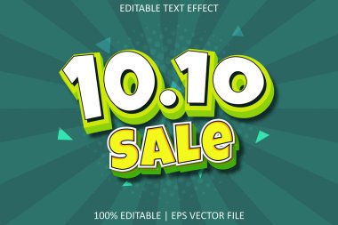 Çizgi film Biçimi Düzenlenebilir Metin Efekti ile 10.10