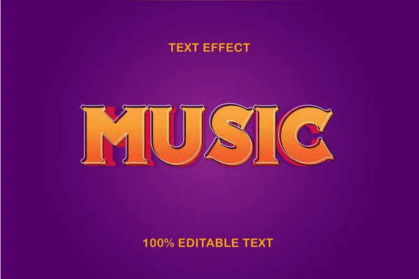 Efekt Tekstowy Edycji Muzyki — Wektor stockowy