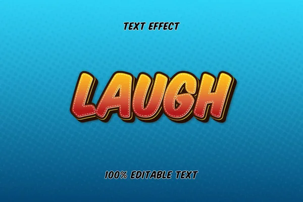 Laugh Editable Text Effect — Stock Vector