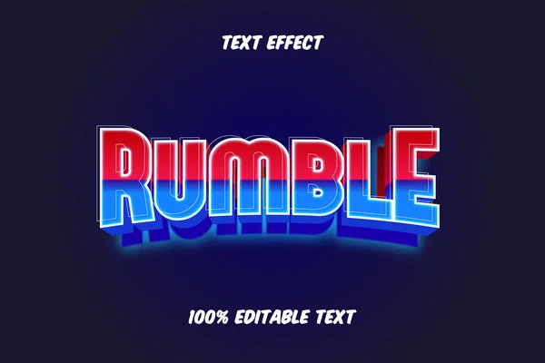 Rumble Editable Text Effekt — Stockvektor