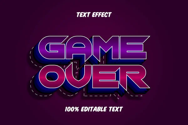 Game Відредагований Текстовий Ефект — стоковий вектор