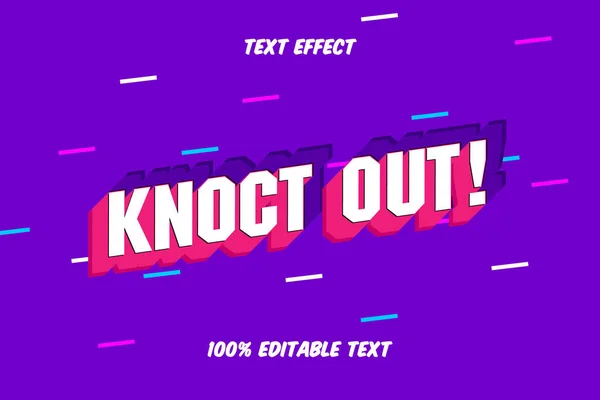 Knoct Out Efeito Texto Editável —  Vetores de Stock