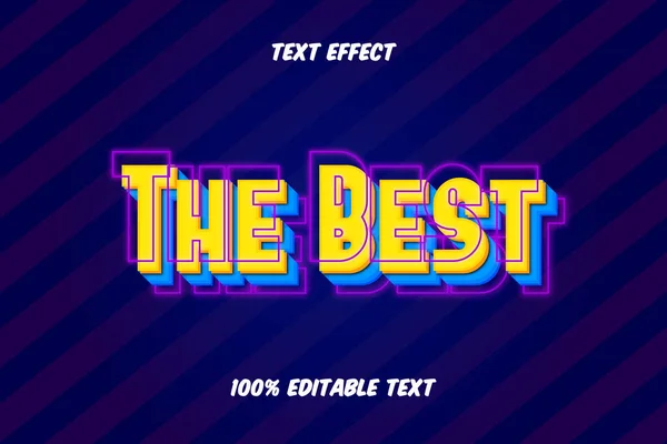 Der Beste Editierbare Texteffekt — Stockvektor