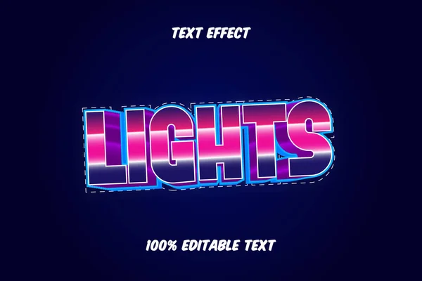 Licht Bewerkbaar Teksteffect — Stockvector