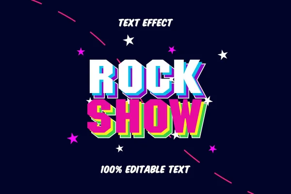 Rock Show Efeito Texto Editável —  Vetores de Stock