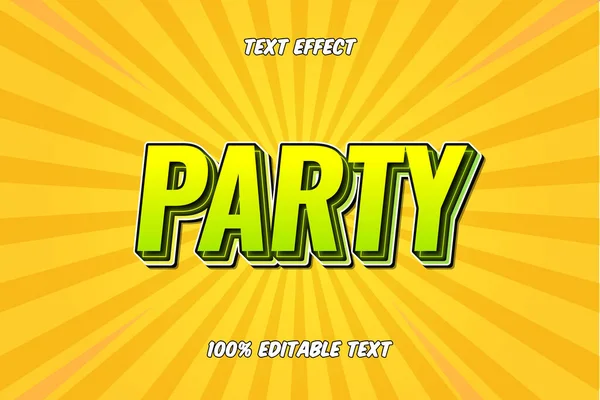 Ефект Редагування Тексту Партії — стоковий вектор