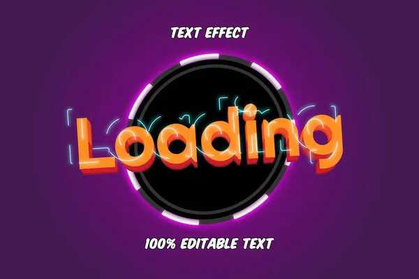 Loading Editable Text Effect — Stock Vector