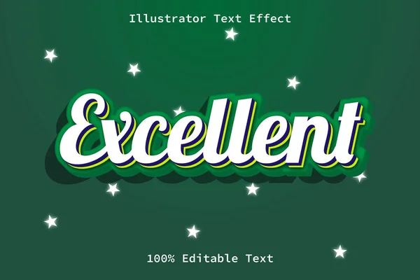 Uitstekend Bewerkbaar Teksteffect — Stockvector