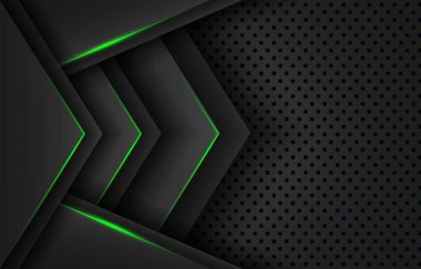 Gelecekçi yeşil arkaplan tasarımı