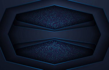 Lüks mavi arkaplan tasarımı