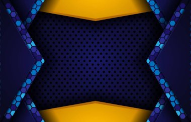 Lüks mavi arkaplan tasarımı