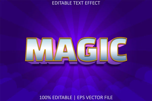 Magie Mit Einem Editierbaren Texteffekt Modernen Stil — Stockvektor