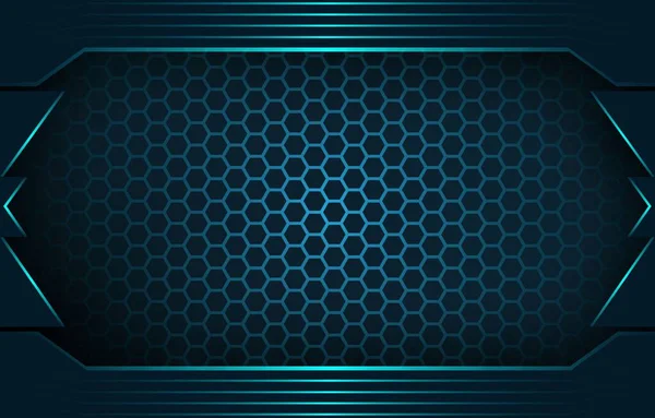 Futuristisches Hintergrunddesign Mit Blauem Farbverlauf — Stockvektor