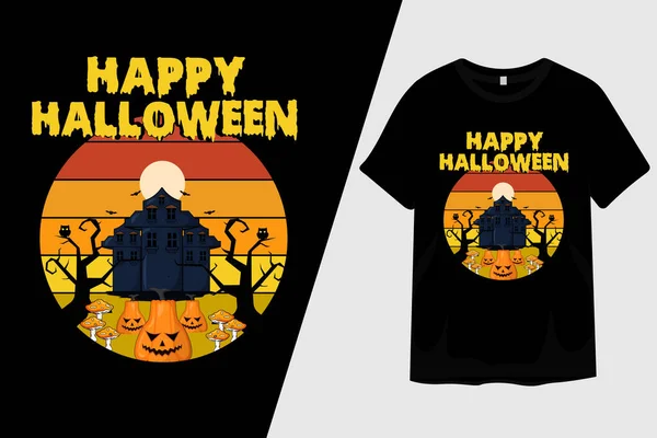 Happy Halloween Shirt Design — Stockový vektor