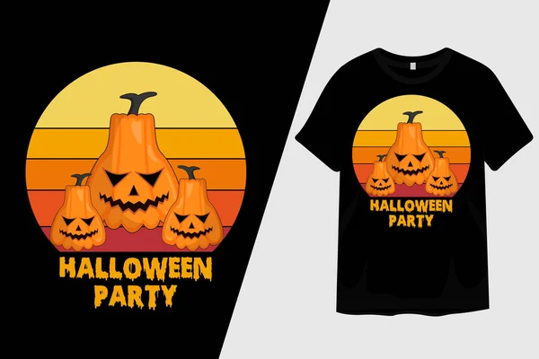 Projekt Koszulki Halloween Party — Wektor stockowy