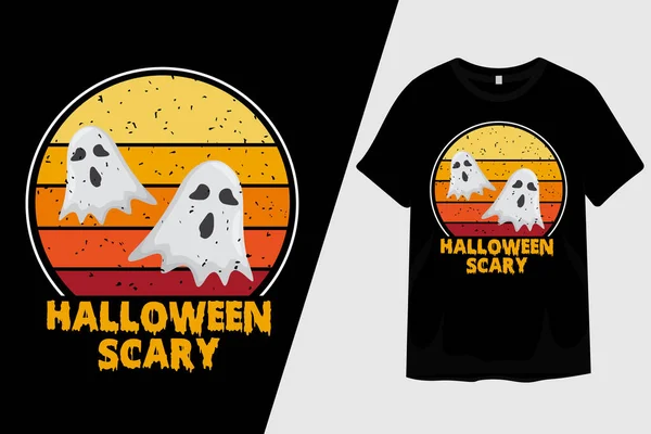 Halloween Effrayant Shirt Design — Image vectorielle