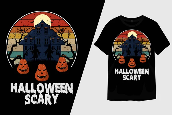 stock vector Halloween Scary T Shirt Design