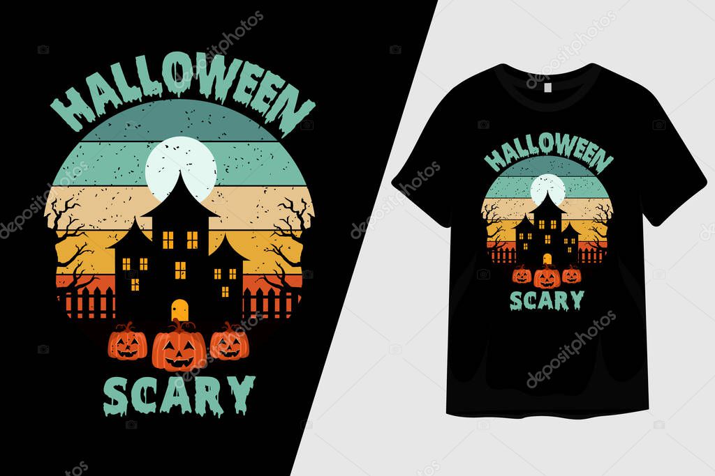 Halloween Scary T Shirt Design