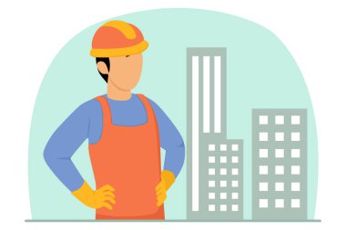 İşçi Bayramı Düz Tasarımı