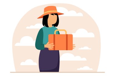 Hafta sonu Tatil Düz Tasarımı