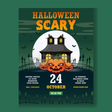 Cadılar Bayramı Kutlama Posteri Tasarımı 