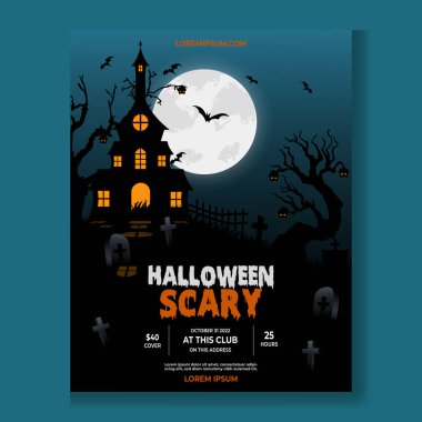 Cadılar Bayramı Gecesi Korkunç Poster Tasarımı