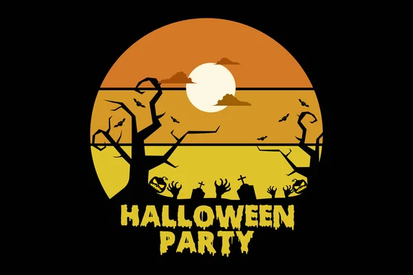 stock vector Halloween Party Landscape Design