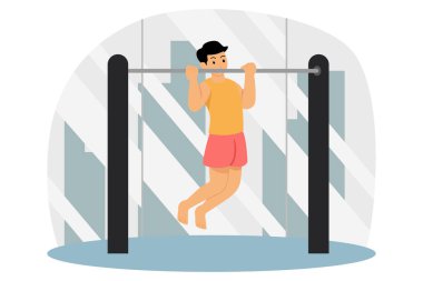 Sağlıklı Etkinlik Düz Tasarımı