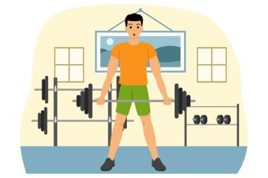 Sağlıklı Etkinlik Düz Tasarımı