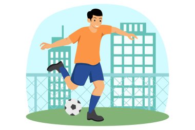 Sağlıklı Etkinlik Düz Tasarımı