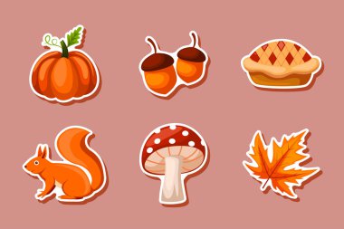 Sonbahar Çıkartması Koleksiyonunu Ayarla