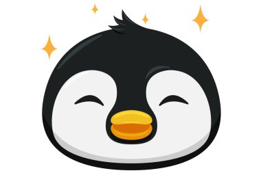 Şirin Penguen İfade Etiketi Tasarımı