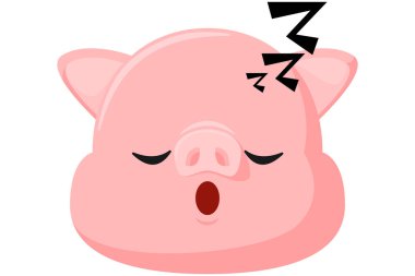 Şirin Domuz İfade Etiketi Tasarımı