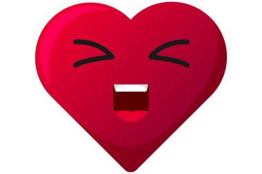 Sevimli Kalp İfade Etiketi Tasarımı