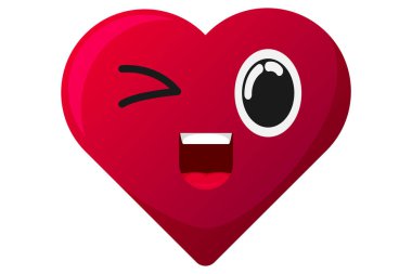 Sevimli Kalp İfade Etiketi Tasarımı