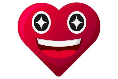 Sevimli Kalp İfade Etiketi Tasarımı