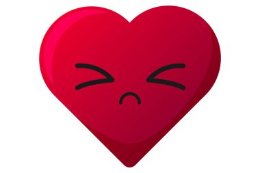 Sevimli Kalp İfade Etiketi Tasarımı