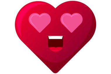 Sevimli Kalp İfade Etiketi Tasarımı