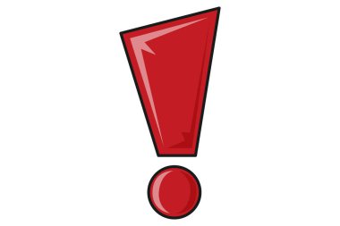 Ünlem İşareti Vurgulama Not Etiketi Tasarımı